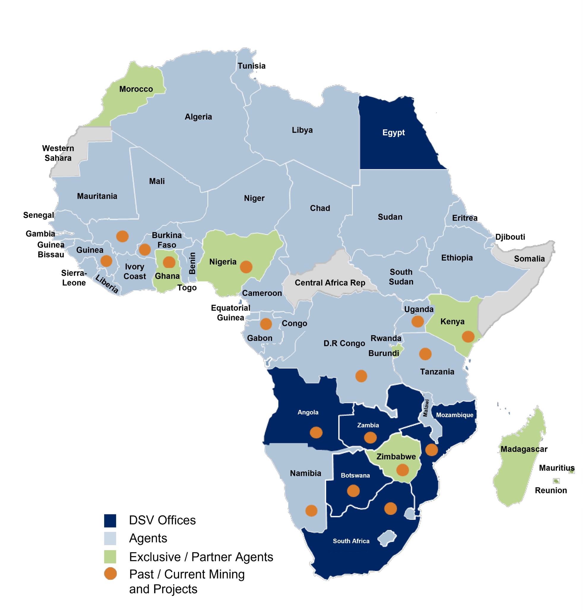 Mining projects in Africa